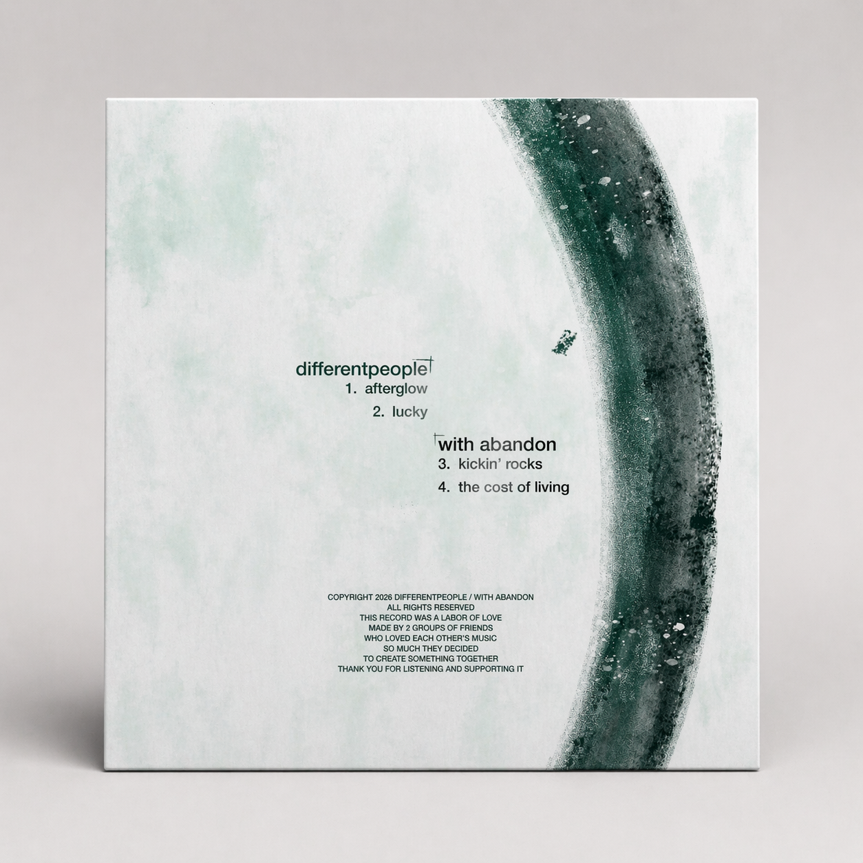 With Abandon / differentpeople - Split (Vinyl EP)